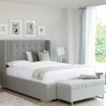 Modern Sleigh Wing Bed Frame