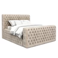 Luxury Grand Fabric Bed Frame Ottoman Storage - Image 3
