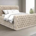 Luxury Grand Fabric Bed Frame Ottoman Storage